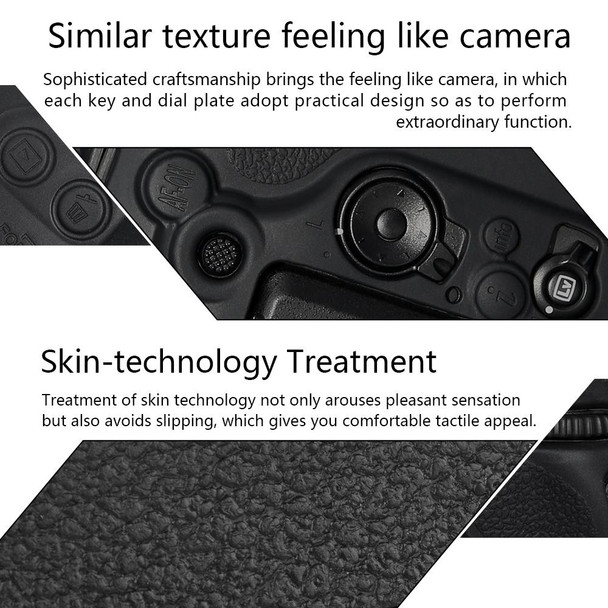 Pixel P001 For Nikon D500 Camera Silicone Protector Case(Black)