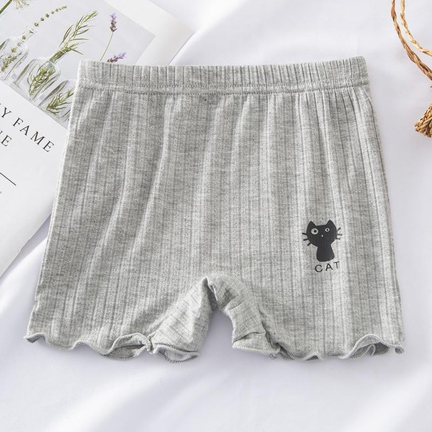 Girls Boxer Brief Safety Pants Modal Summer Shorts, Size: 150(Grey)