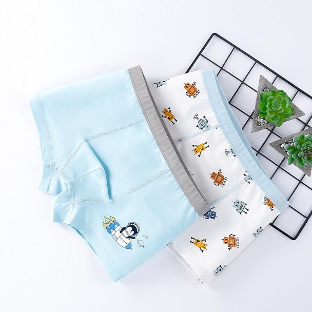 120 Yards 2pcs Boys Cartoon Cotton Boxer Antibacterial Boxer(ND413)