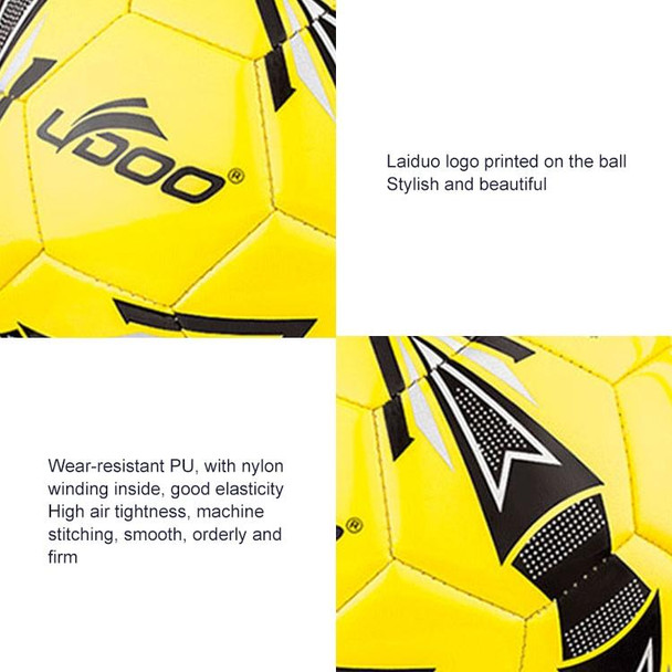 21.5cm PU Leatherette Sewing Wearable Match Football