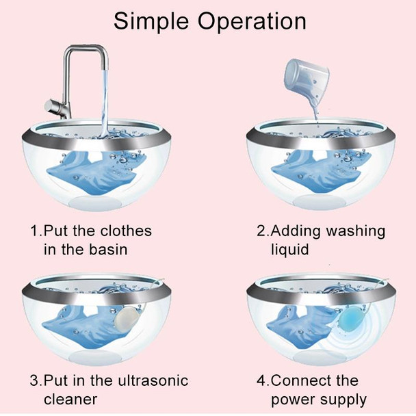 Portable Mini Ultrasonic Washing Machine Multifunctional Washer