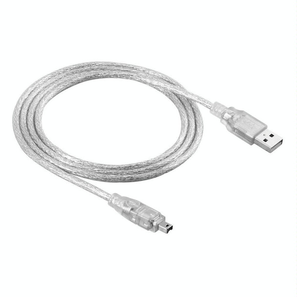 USB 2.0 Male to Firewire iEEE 1394 4 Pin Male iLink Cable, Length: 1.2m