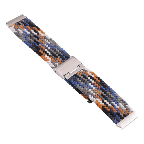 For Samsung Galaxy Watch 6 / 6 Classic Nylon Braided Metal Buckle Watch Band(Denim)