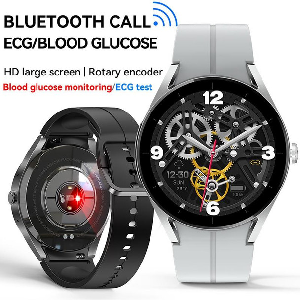 KS05 1.32 inch IP67 Waterproof Color Screen Smart Watch,Support Blood Oxygen / Blood Glucose / Blood Lipid Monitoring(Silver Gray)