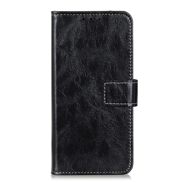 For Huawei Nova Y91 4G / Enjoy 60X Retro Crazy Horse Texture Horizontal Flip Leatherette Phone Case(Black)