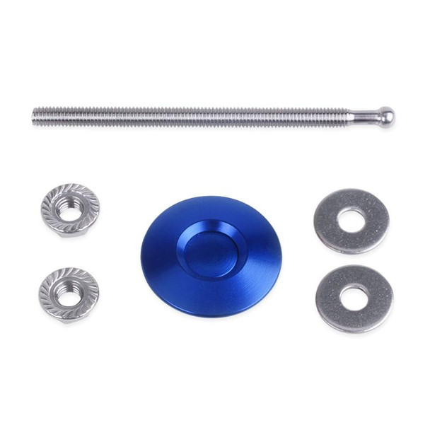 100mm Stainless Steel Quick-pins Push Button Billet Hood Pins Lock Clip Kit(Blue)