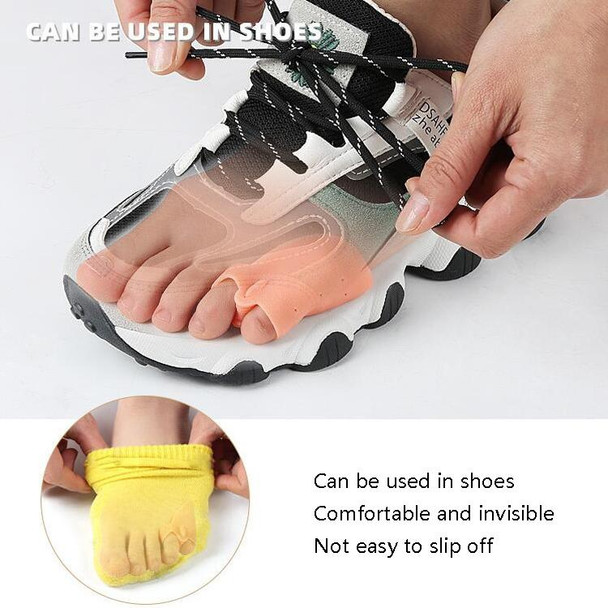 4 Pairs Adjustable Force Double Ring Toe Separator Overlapping Toe Separator(White)
