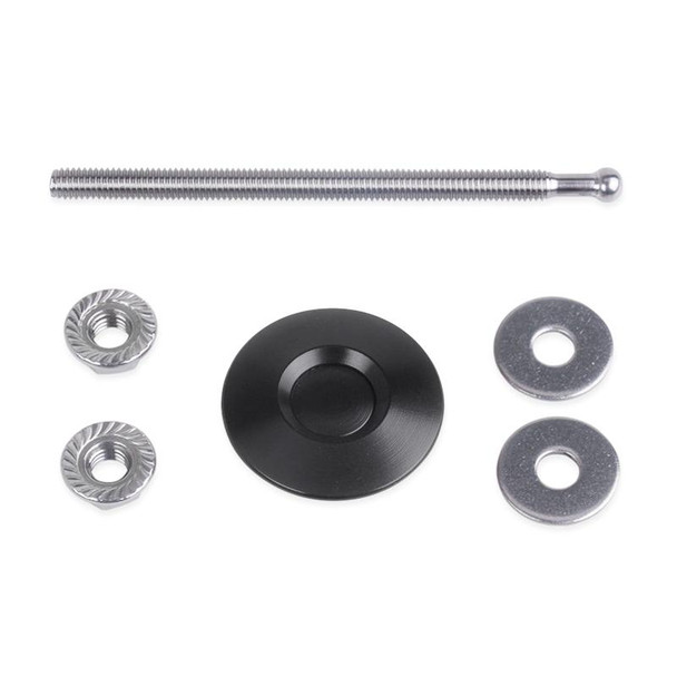 100mm Stainless Steel Quick-pins Push Button Billet Hood Pins Lock Clip Kit(Black)