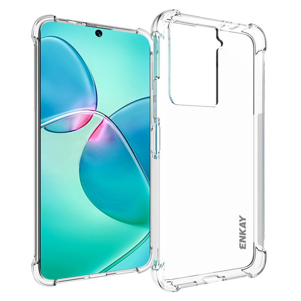 ENKAY HAT PRINCE For HTC U23 Reinforced Corners TPU Case Anti-slip Strip Edge Clear Phone Cover