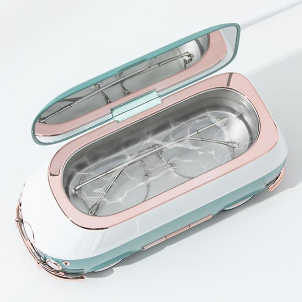 Bus-shaped Portable Ultrasonic Glasses Automatic Cleaner(Pink)