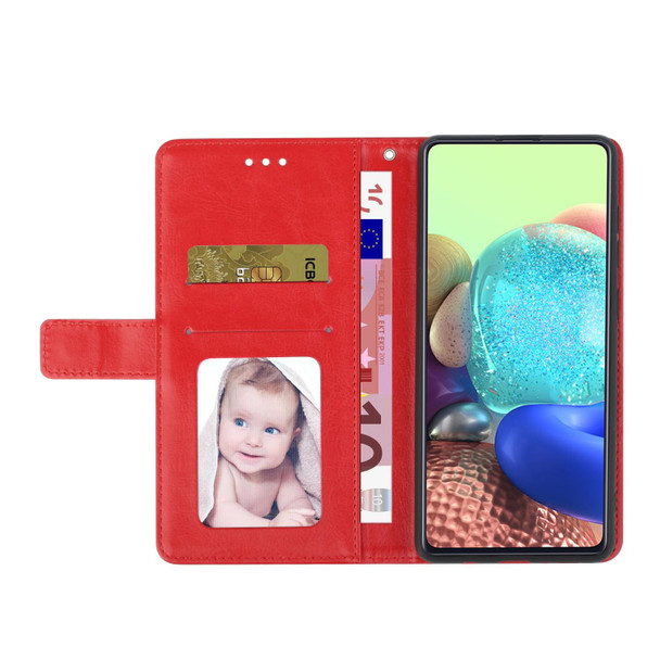 For Realme 11 5G Global HT01 Y-shaped Pattern Flip Leatherette Phone Case(Red)