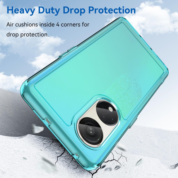 For OPPO A1 Pro 5G Candy Series TPU Phone Case(Transparent Blue)