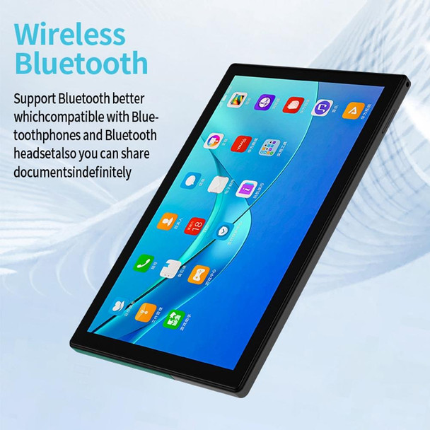 BDF P70 4G LTE Tablet PC 10.1 inch, 8GB+256GB, Android 12 MTK6762 Octa Core, Support Dual SIM, EU Plug(Blue)