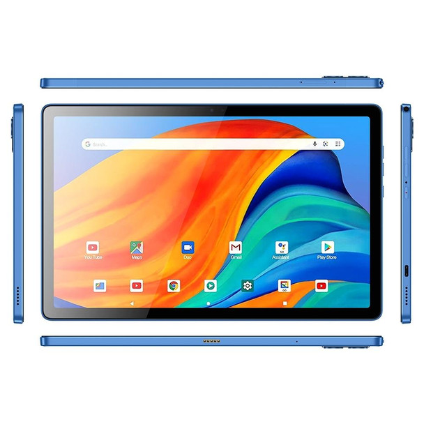 BDF P60 4G LTE Tablet PC 10.1 inch, 8GB+128GB, Android 11 MTK6755 Octa Core, Support Dual SIM, EU Plug(Blue)