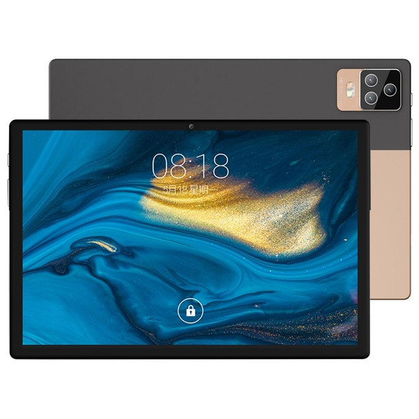 BDF P70 4G LTE Tablet PC 10.1 inch, 8GB+128GB, Android 11 MTK6755 Octa Core, Support Dual SIM, EU Plug(Gold)