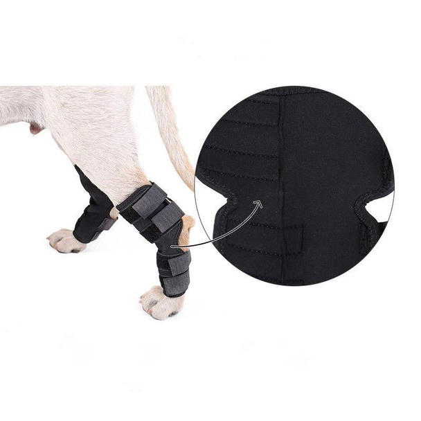 DogLemi PD60041 Dog Hock Brace Pet Supportive Rear Dog Compression Leg Joint Wrap Protects Wounds and Injury, Size:M