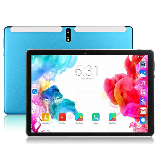 BDF M107 4G LTE Tablet PC 10.1 inch, 8GB+256GB, Android 13 MTK6762 Octa Core, Support Dual SIM, EU Plug(Blue)