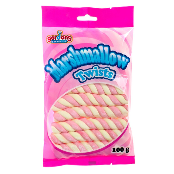 Gordons Sweets- Marshmallow Twists 100g