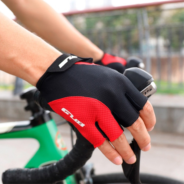 GUB S056 1Pair Half Finger Bicycle Gloves Wear-resistant Anti-slip Gloves Breathable Hands Protective Gear for Cycling Riding 