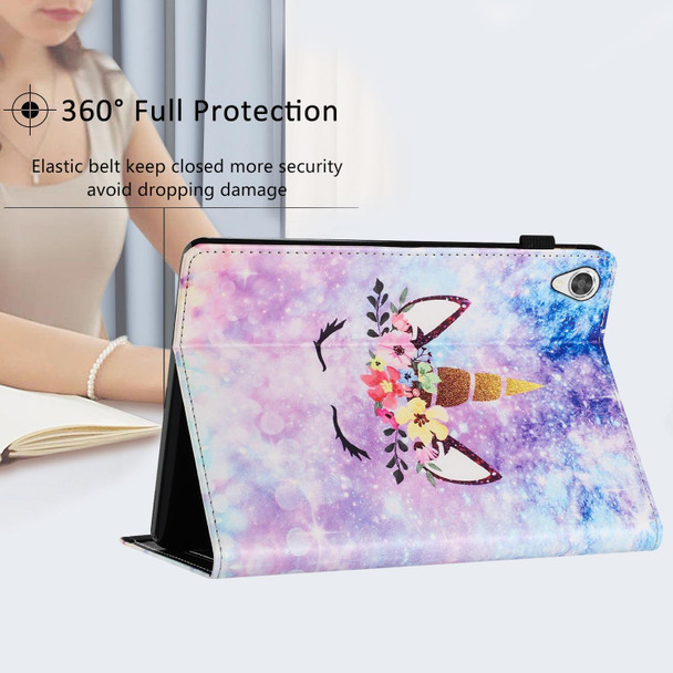 For Lenovo Tab M10 HD Gen 2 Sewing Litchi Texture Smart Leatherette Tablet Case(Smiling Face)