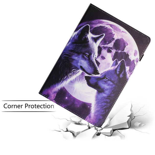For Lenovo Tab M10 Gen 3 Sewing Litchi Texture Smart Leatherette Tablet Case(Wolf)