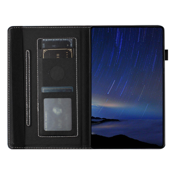 For Lenovo M10 Plus Sewing Litchi Texture Smart Leatherette Tablet Case(Starry Sky)