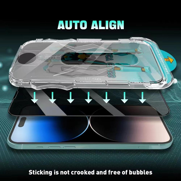 For iPhone 14 / 13 / 13 Pro Easy Install 28 Degree Privacy Armor Tempered Glass Film