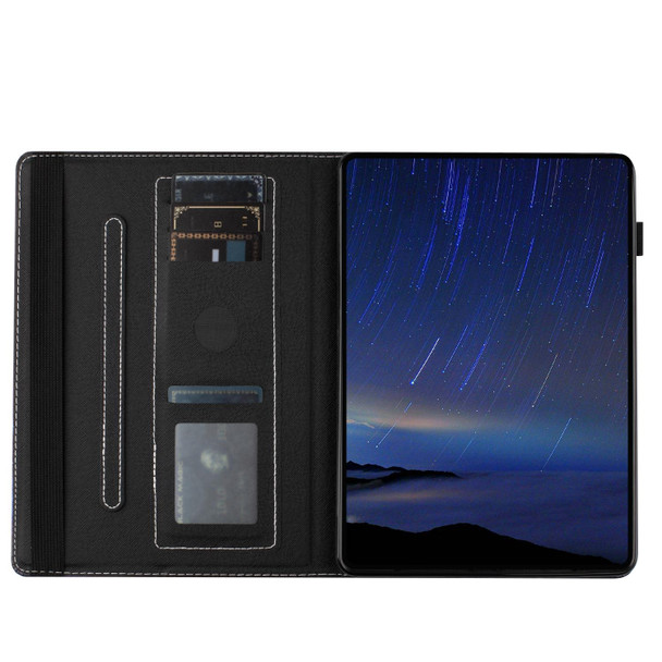 For Lenovo Tab M10 Sewing Litchi Texture Smart Leatherette Tablet Case(Starry Sky)