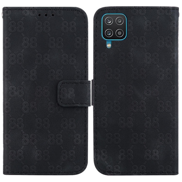 For Samsung Galaxy S20 FE 4G / 5G Double 8-shaped Embossed Leatherette Phone Case(Black)