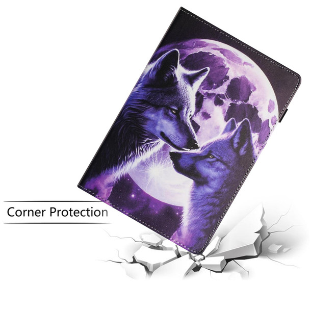 For iPad mini / 2 / 3 / 4 / mini 2019 Sewing Litchi Texture Smart Leatherette Tablet Case(Wolf)