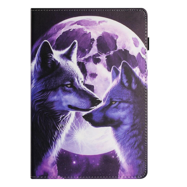 For iPad mini / 2 / 3 / 4 / mini 2019 Sewing Litchi Texture Smart Leatherette Tablet Case(Wolf)