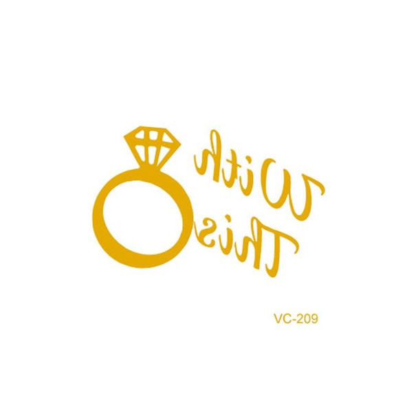 20 PCS Waterproof Bachelor Party Hot Stamping Wedding Bridal Tattoo Stickers(VC-209)