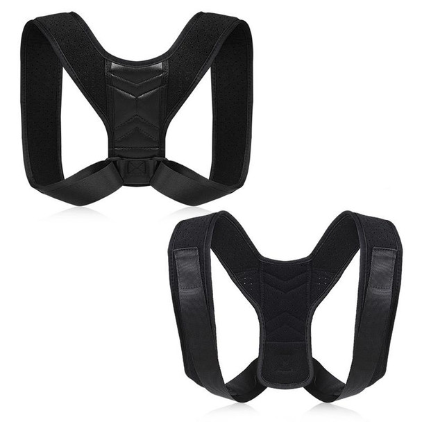Invisible Breathable Posture Correction Belt Adjustable Back Corrector, Size: M (Black)