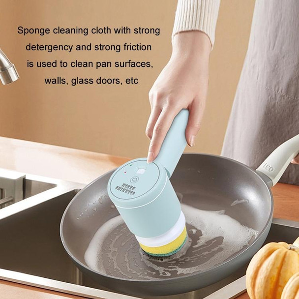 Multifunctional Handheld Wireless Folding Electric Cleaning Brush(Lemon Yellow)