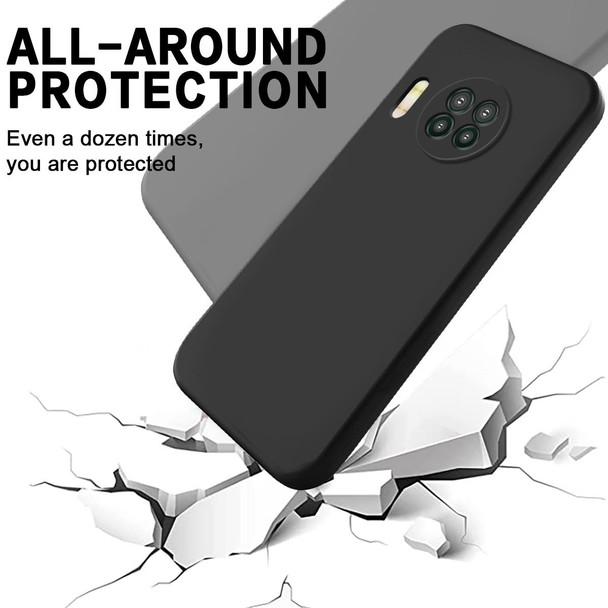 For Hisense Infinity H50 Zoom Pure Color Liquid Silicone Shockproof Phone Case(Black)