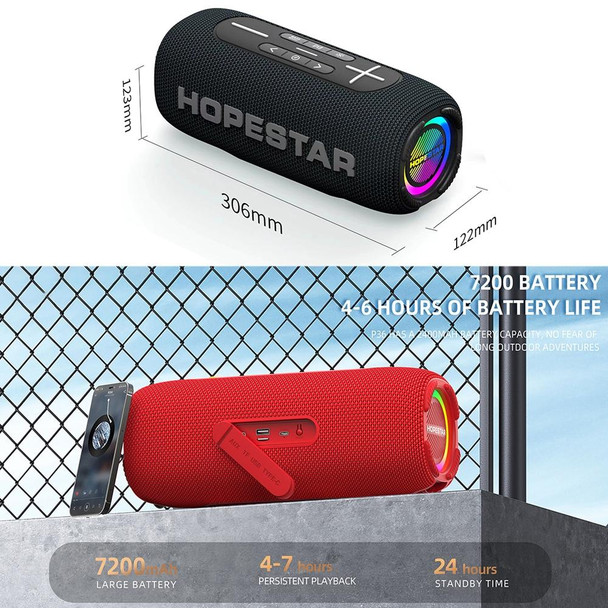 HOPESTAR P32Max 55W IPX6 Waterproof Portable Wireless Bluetooth Speaker(Grey)