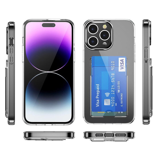 For iPhone XS Max Crystal Clear Wallet Air Bag Phone Case(Transparent)