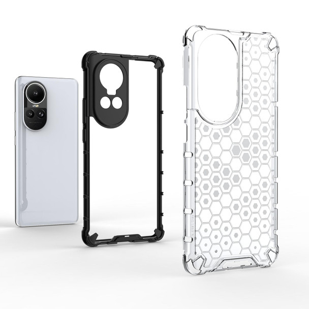 For OPPO Reno10 Global / 10 Pro Global  Honeycomb Phone Case(Black)