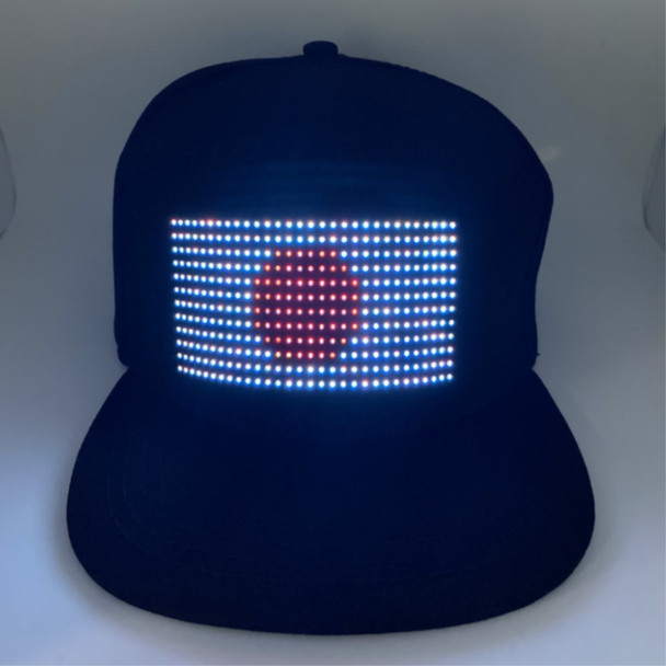 App Bluetooth Control Luminous LED Display Hat Party Atmosphere Props