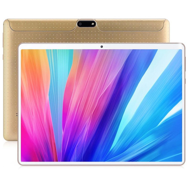 BDF K107 3G Phone Call Tablet PC 10.1 inch, 2GB+32GB, Android 9.0 MTK6735 Quad Core, Support Dual SIM, EU Plug(Gold)