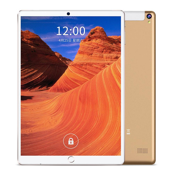 BDF P10 3G Phone Call Tablet PC 10.1 inch, 4GB+64GB, Android 10 MT8321 Quad Core, Support Dual SIM, EU Plug(Gold)