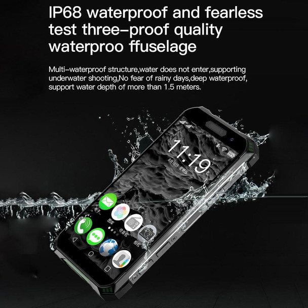 SOYES S10 Max Rugged Phone, 4GB+128GB, IP68 Waterproof Dustproof Shockproof, Face ID & Fingerprint Identification, 3.5 inch Android 10.0 MTK6762 Octa Core up to 2.0GHz, Dual SIM, PTT Walkie Talkie, O