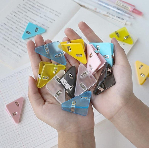 14 PCS Student Test Paper Storage Triangle Book Edge Clip