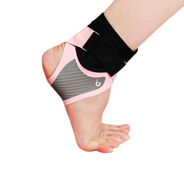 1 Pair Carbon Soft Armor Sports Ankle Protectors - Men and Women, Specification: XL (Pink)
