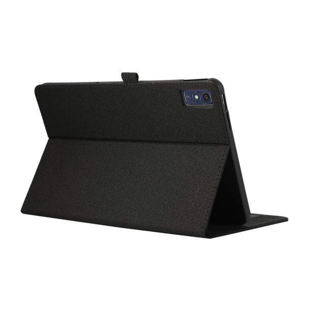 For Lenovo Tab M10 5G 10.6 Horizontal Flip TPU + Fabric PU Leatherette Tablet Case(Black)