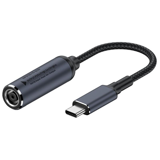 DC 7.9 x 0.9mm to USB-C / Type-C Male 100W Computer Charging Adapter Connector