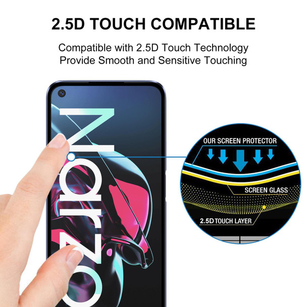 For OPPO Realme Narzo Full Glue Full Screen Tempered Glass Film