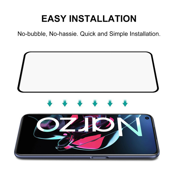 For OPPO Realme Narzo Full Glue Full Screen Tempered Glass Film