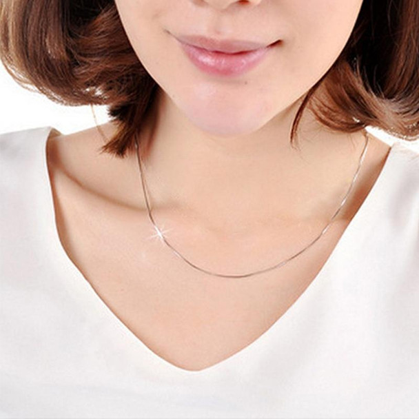 2MM Personality Fashion Silver Plated Snake Bone Chain(Silver length: 20 inch)