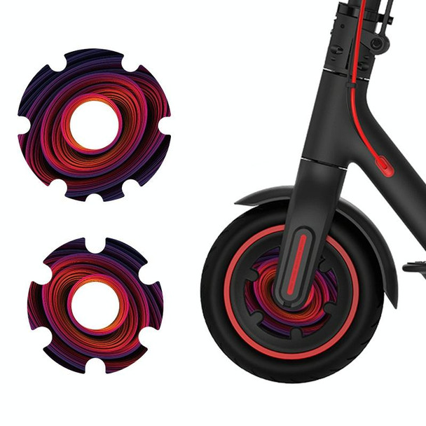 1 Pair Scooter Motor Waterproof Protective Sticker - Xiaomi Mijia M365 / M365 Pro / Pro 2 / 1S(Colorful 6)